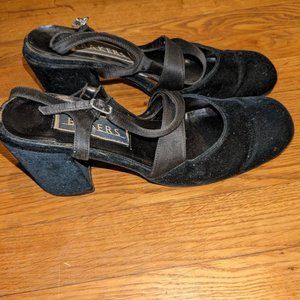 Baker's velvet strappy heels